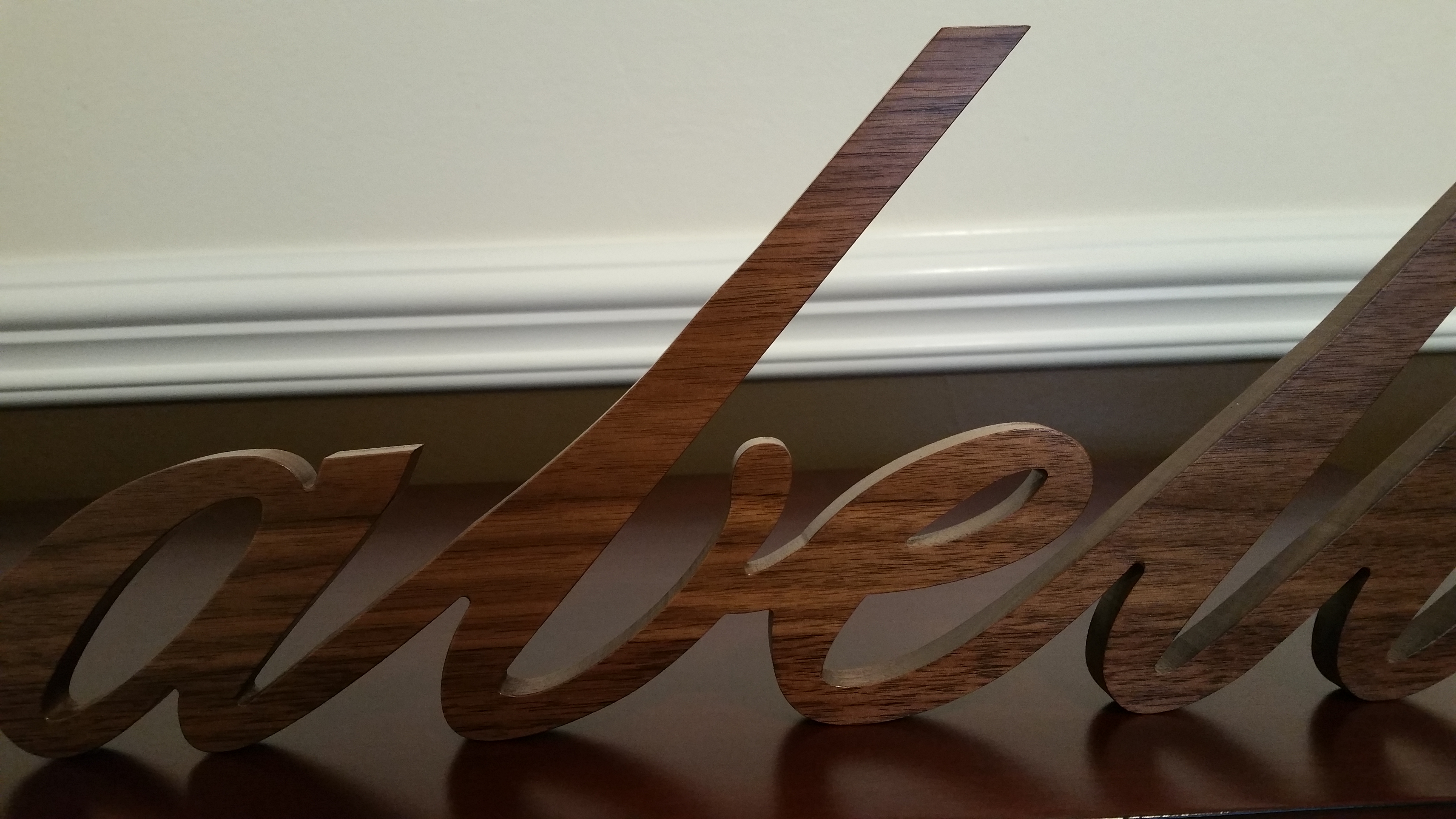 Personalized Name Decal - American Walnut
