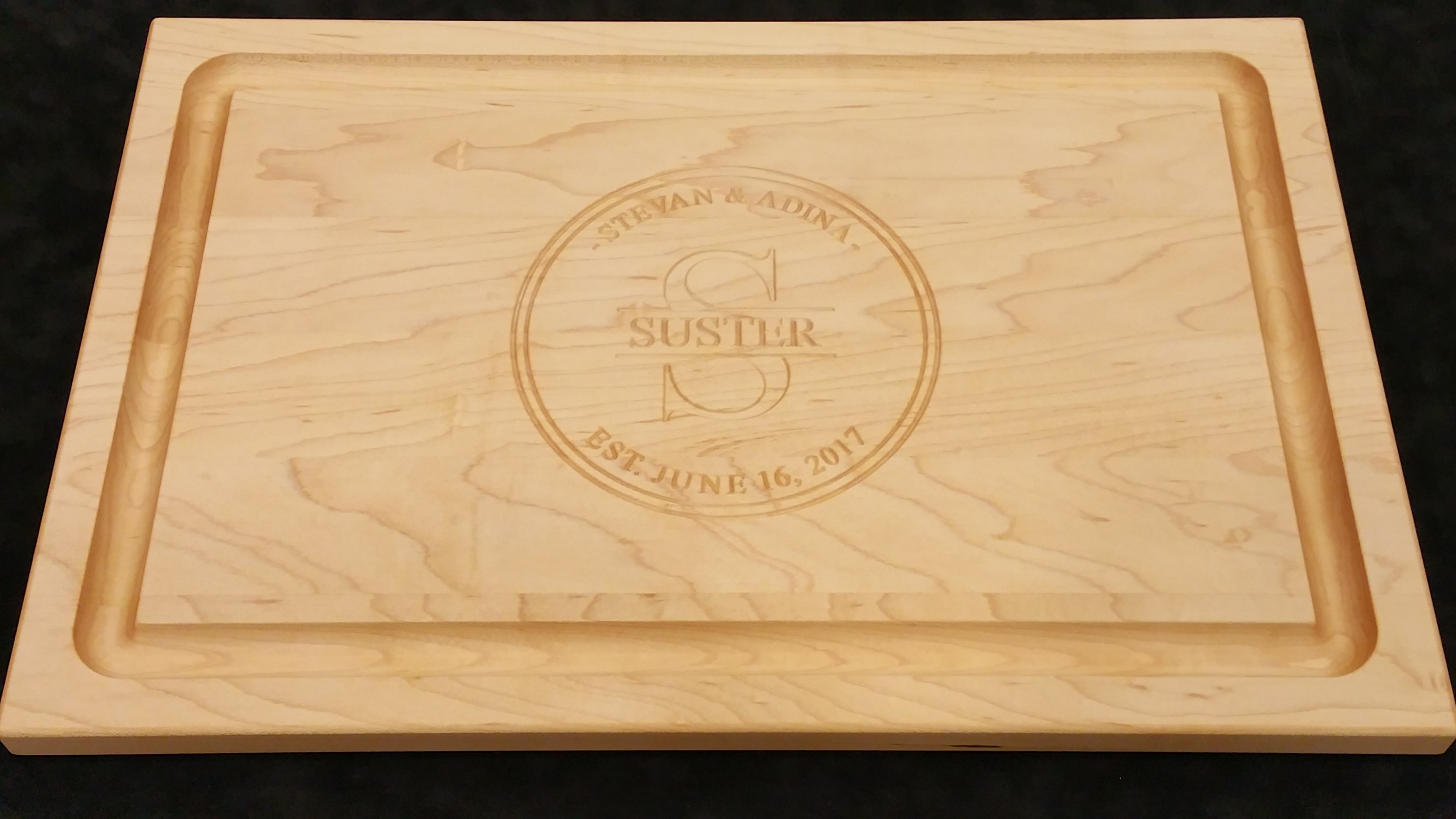 Maple Cutting Board with custom engraving