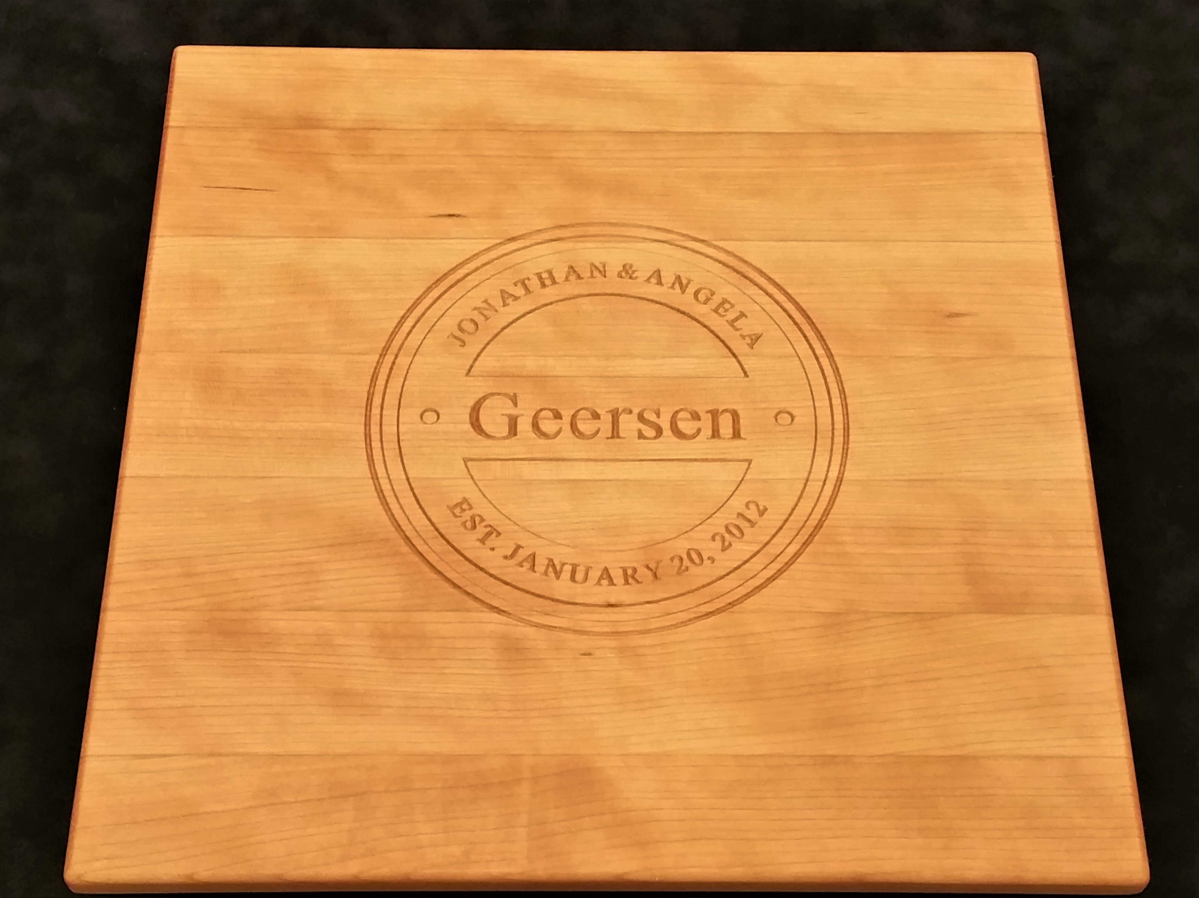 Cherry Cutting Board with custom engraving