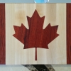 Canadian Flag Charcuterie Board - Maple and Padauk 
